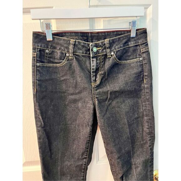 Talbots Dark Denim Heritage Straight Leg Jeans sz 6P EUC - Picture 2 of 8